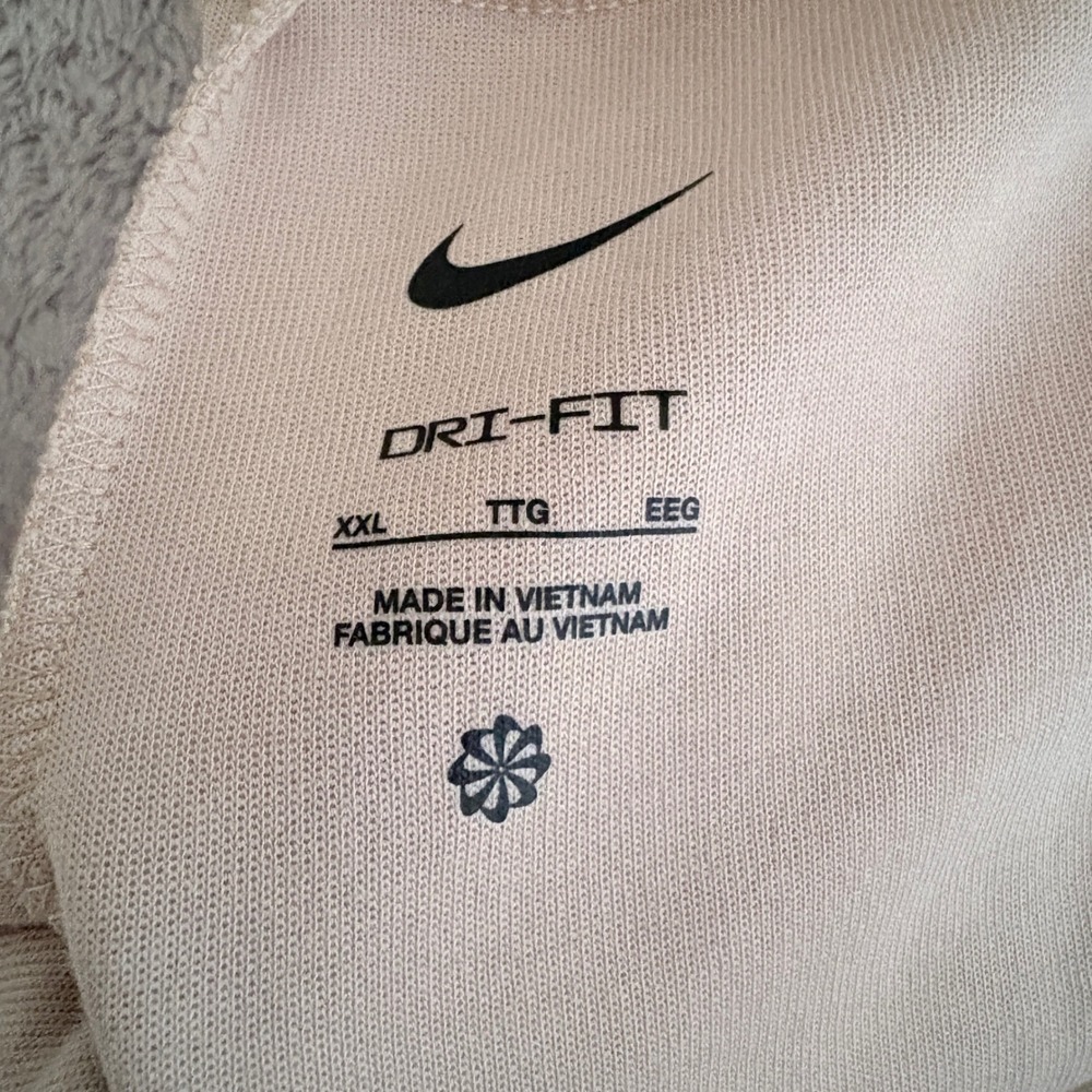 Nike Men's Tan Dri-Fit Sweatpants Joggers Size XXL Pockets Cuffed at Ankles - Picture 11 of 11
